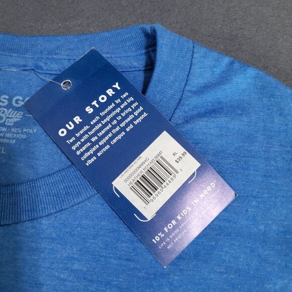 Life is Good Tampa Bay Lightning Hang in There T Shirt XL Sloth Unicorn Blue 47 - Picture 5 of 8